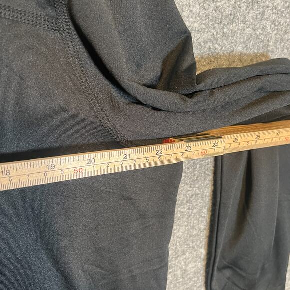 Spyder Shirt Mens Large Black Performance Stretch Long Sleeve Active 1/4 Zip - Picture 9 of 13